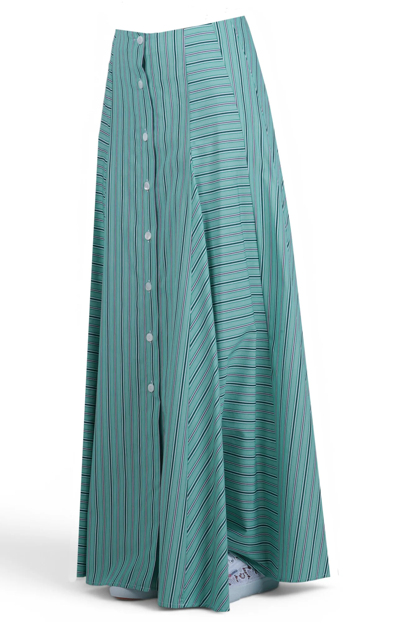 Solotre - Gonna - 470690 - Bianco/Verde - Image 4