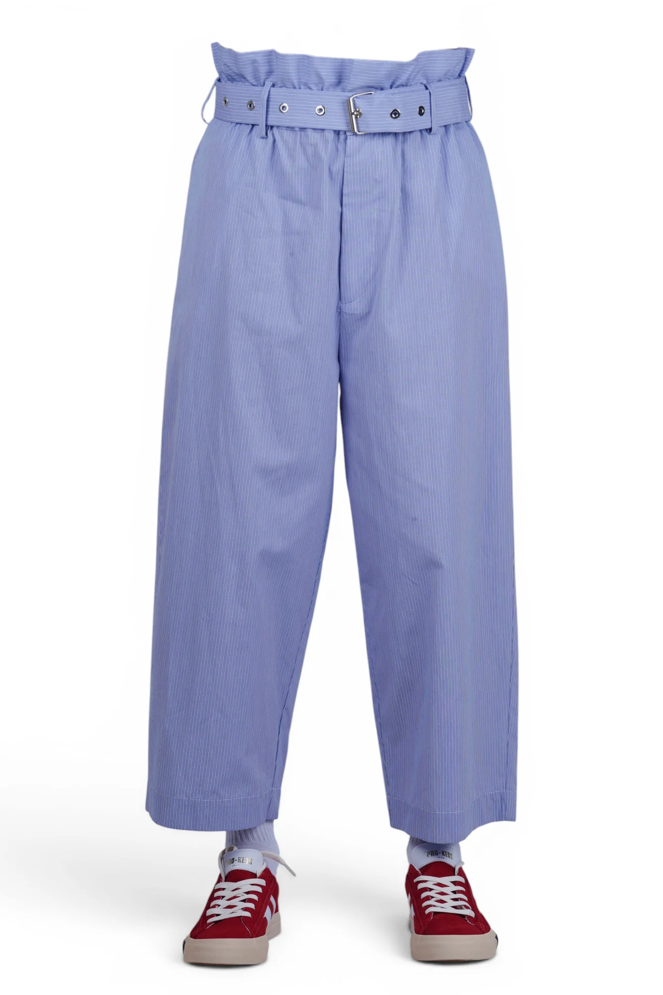 Solotre - Pantalone - 470676 - Bianco/Azzurro - Image 3