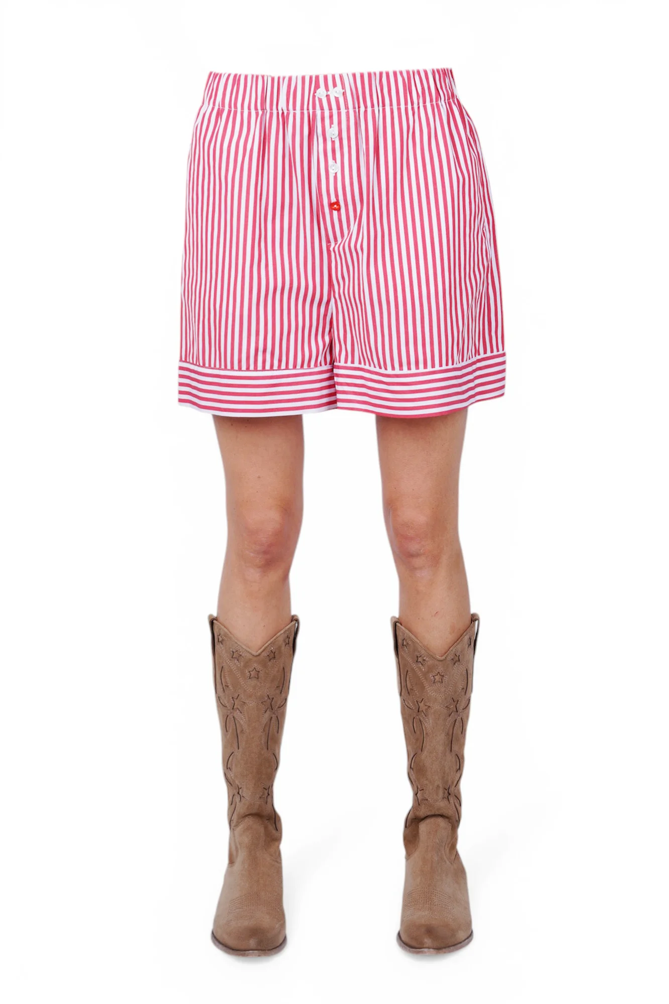 Solotre - Shorts - 470683 - Bianco/Rosso - Image 3