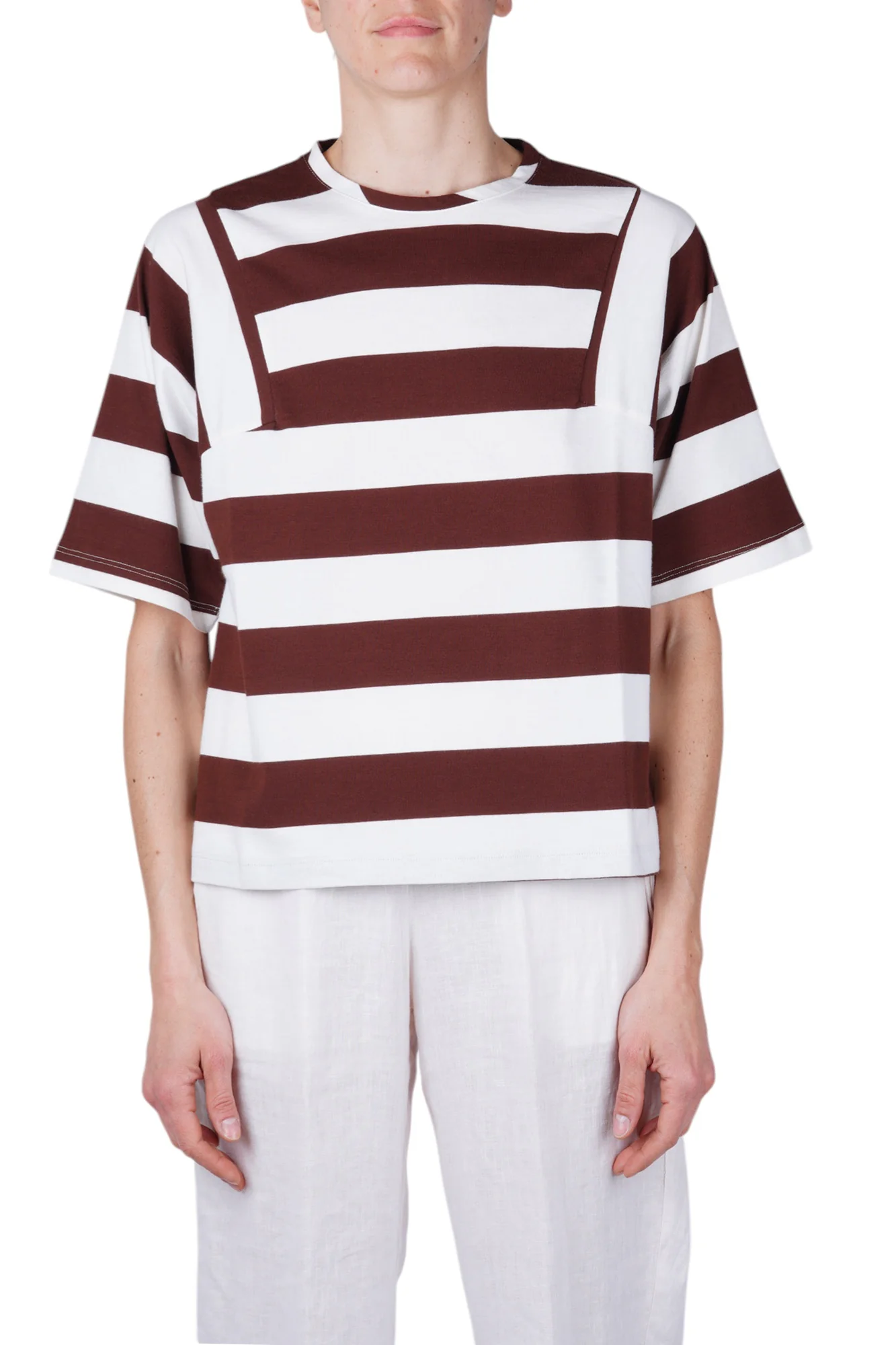 Solotre - T-shirt - 470682 - Moro/Bianco - Image 3