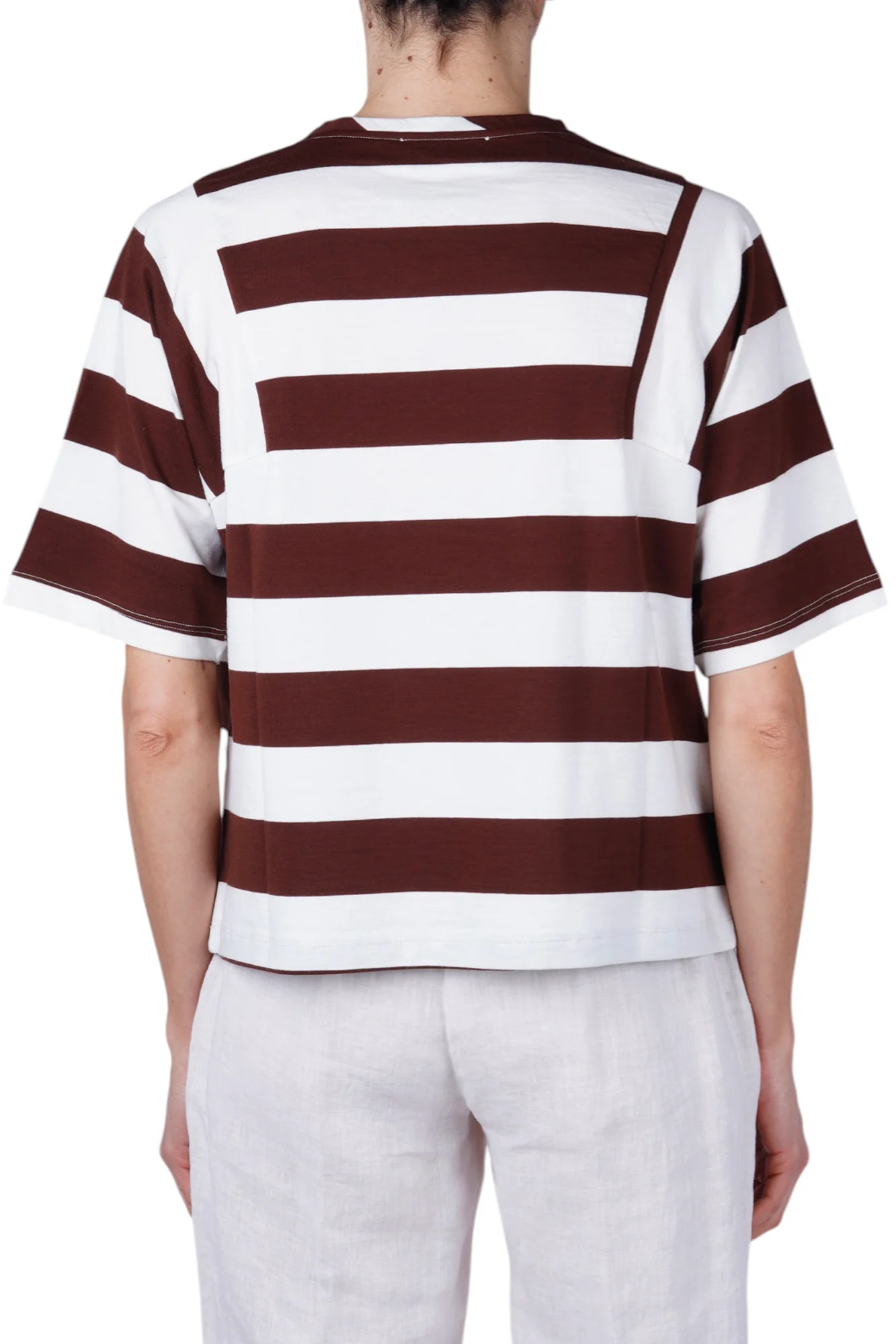 Solotre - T-shirt - 470682 - Moro/Bianco - Image 5
