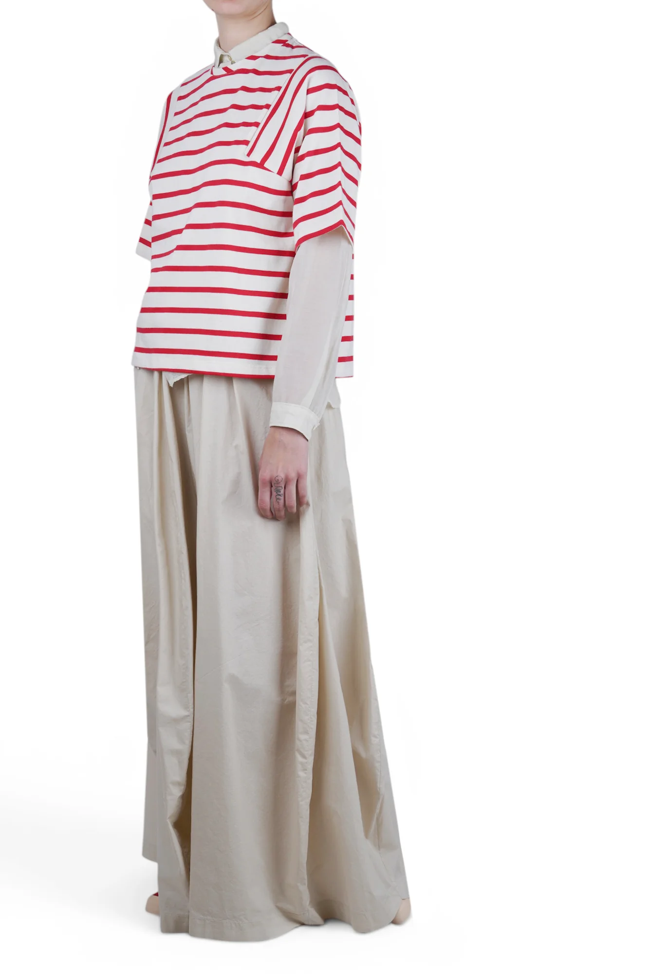 Solotre - T-shirt - 470682 - Panna/Rosso - Image 2