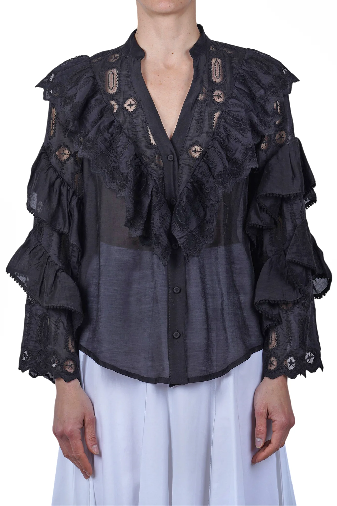 Souvenir - Camicia - 471488 - Nero - Image 3