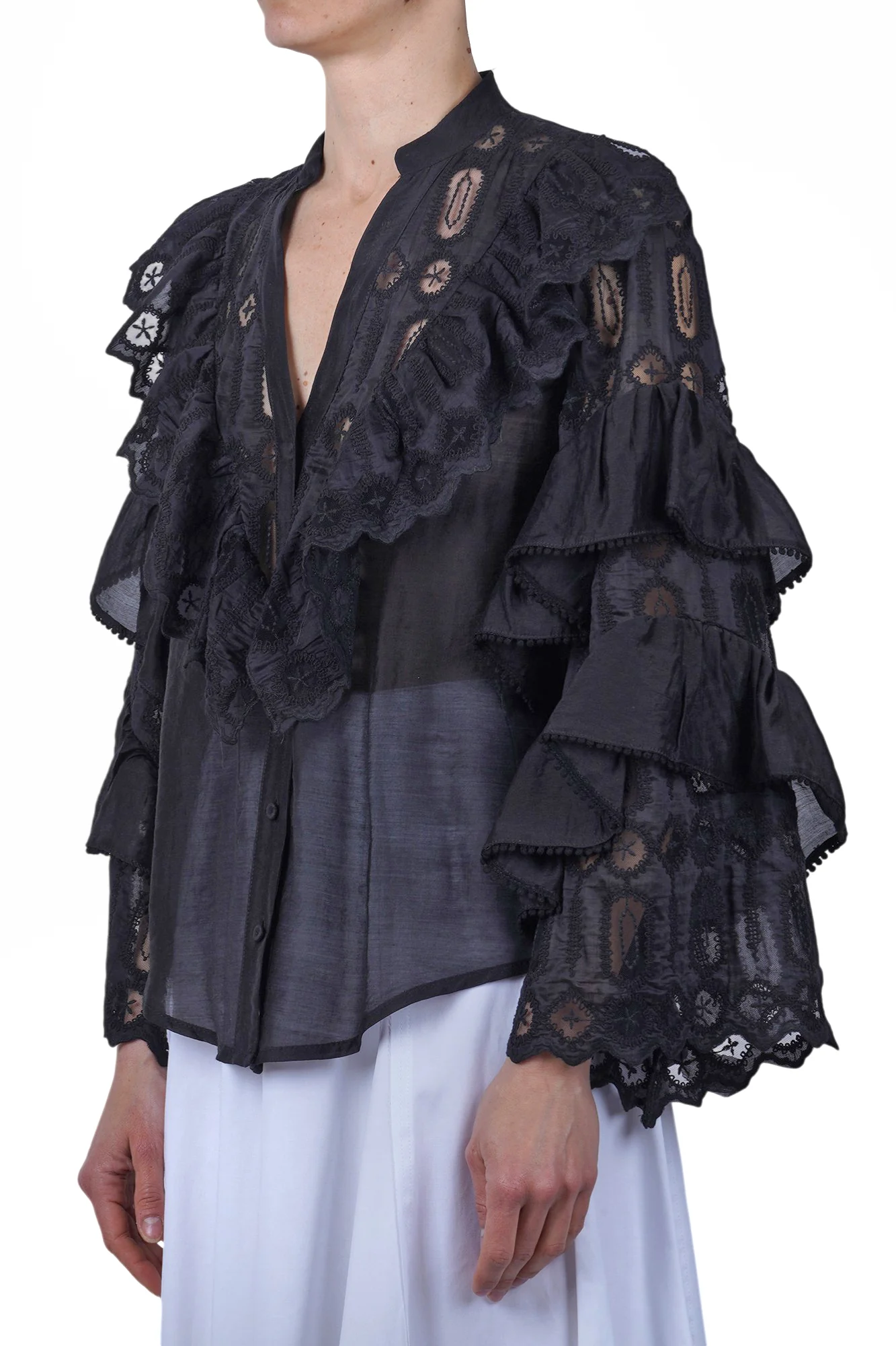 Souvenir - Camicia - 471488 - Nero - Image 4