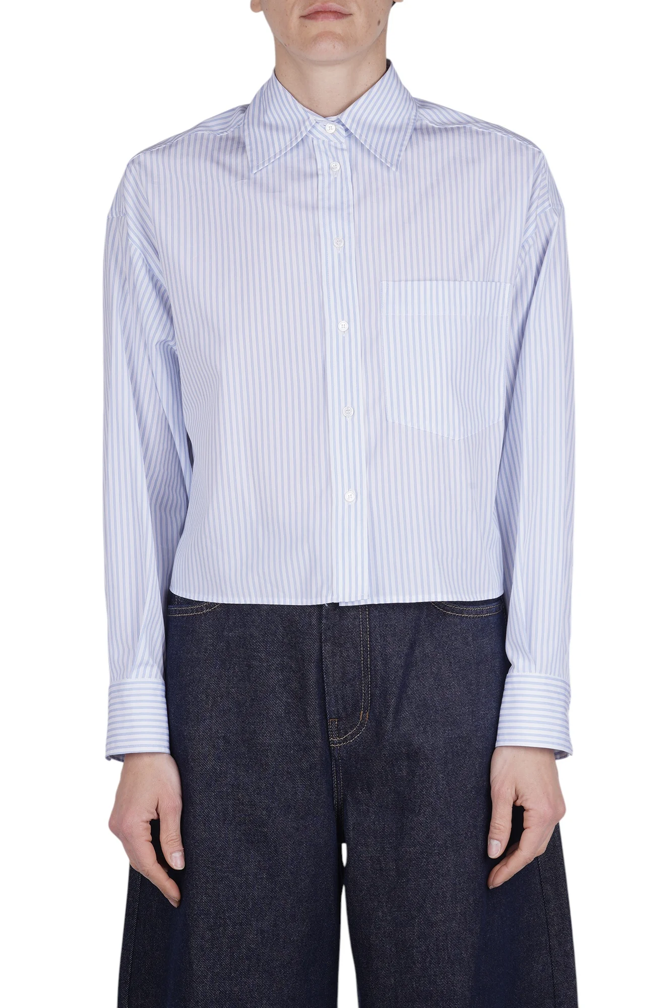 Weekend MaxMara - Camicia - 470605 - Azzurro/Bianco - Image 3
