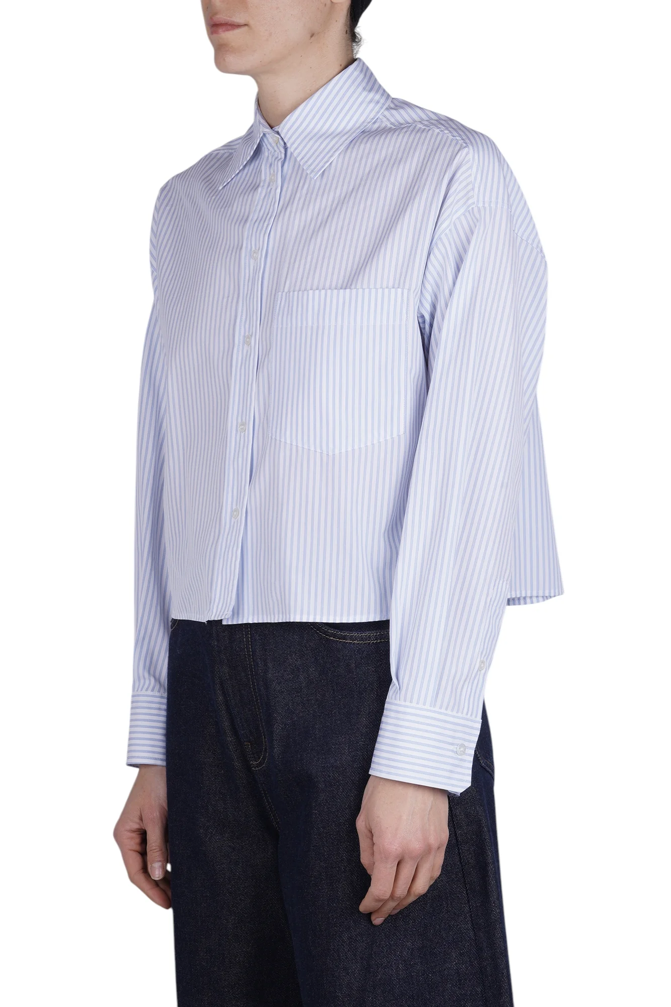 Weekend MaxMara - Camicia - 470605 - Azzurro/Bianco - Image 4